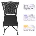 Cadeira De Jantar Reforçada Em Alumínio E Fibra Estofado Impe