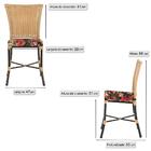 Cadeira De Jantar Reforçada Em Alumínio E Fibra Estofado Impe