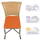 Cadeira De Jantar Reforçada Em Alumínio E Fibra Estofado Impe