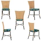 Cadeira De Jantar Reforçada Em Alumínio E Fibra Estofado Impe