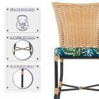 Cadeira De Jantar Reforçada Em Alumínio E Fibra Estofado Impe