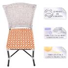 Cadeira De Jantar Reforçada Em Alumínio E Fibra Estofado Impe