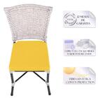 Cadeira De Jantar Reforçada Em Alumínio E Fibra Estofado Impe