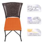 Cadeira De Jantar Reforçada Em Alumínio E Fibra Estofado Impe