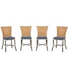 Cadeira De Jantar Reforçada Em Alumínio E Fibra Estofado Impe