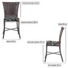 Cadeira De Jantar Reforçada Em Alumínio E Fibra Estofado Impe