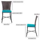 Cadeira De Jantar Reforçada Em Alumínio E Fibra Estofado Impe