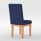 Cadeira De Jantar Reforçada Estofada - Balaqui Decor Azul Mar
