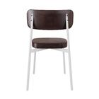 Cadeira De Jantar Revestimento Sintetico Alloa Est. Branca