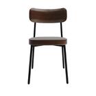 Cadeira De Jantar Revestimento Sintetico Alloa Est. Preta