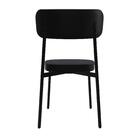 Cadeira De Jantar Revestimento Sintetico Alloa Est. Preta