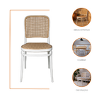 Cadeira De Jantar Roma Para Sala E Cozinha - Branco -  8