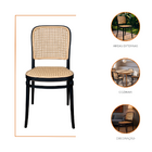 Cadeira De Jantar Roma Para Sala E Cozinha - Preto - 10