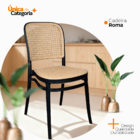 Cadeira De Jantar Roma Para Sala E Cozinha - Preto - 10