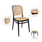 Cadeira De Jantar Roma Para Sala E Cozinha - Preto - 10