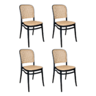 Cadeira De Jantar Roma Para Sala E Cozinha - Preto - 4