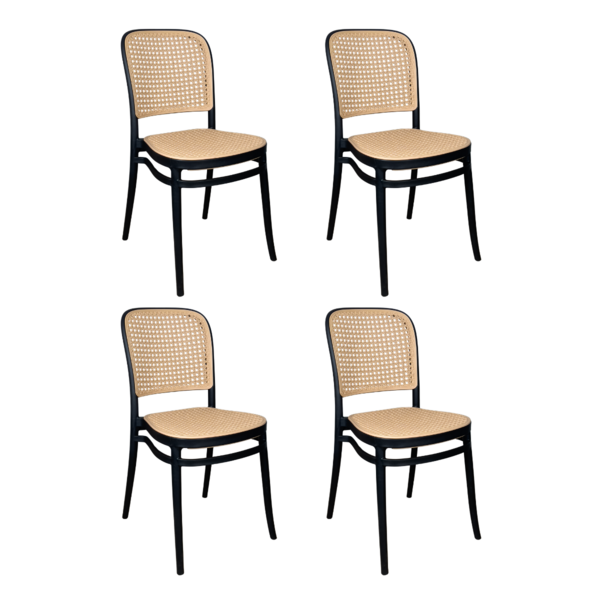 Cadeira De Jantar Roma Para Sala E Cozinha - Preto - 4