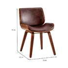 Cadeira De Jantar Rubi Marrom