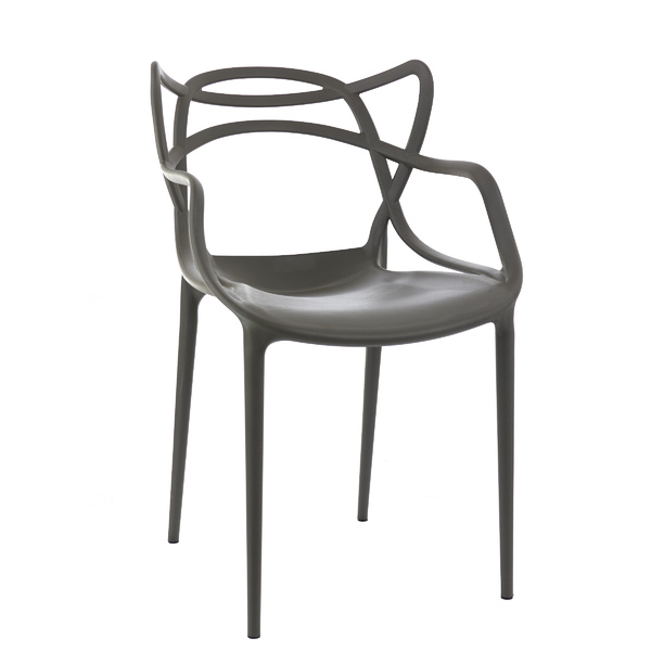 Cadeira De Jantar Sala Jardim Allegra Grafite 1 Unidade