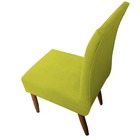 Cadeira De Jantar Sevilha Pés Palito Suede Amarelo - D'classe