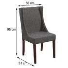 Cadeira De Jantar Sinar Linho Cinza