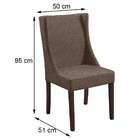 Cadeira De Jantar Sinar Linho Marrom