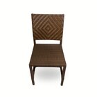 Cadeira De Jantar Talin Com Trançado Artesanal Marrom