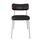 Cadeira De Jantar Tecido Sintetico Alloa Est. Branca