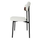 Cadeira De Jantar Tecido Sintetico Alloa Est. Preta