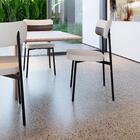 Cadeira De Jantar Tecido Sintetico Alloa Est. Preta