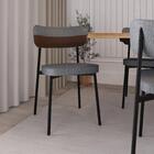 Cadeira De Jantar Tecido Sintetico Alloa Est. Preta