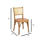 Cadeira De Jantar Telinha Verniz Berlim Nozes