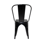 Cadeira de Jantar Tolix Iron Industrial Preta Para Cozinha Re