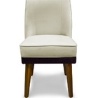 Cadeira De Jantar Virgínia Composê Veludo Bege E Roxo - Meu L