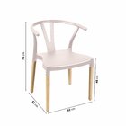 Cadeira De Jantar Wishbone Yescasa Nude