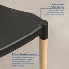 Cadeira De Jantar Wishbone Yescasa Preto