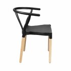 Cadeira De Jantar Wishbone Yescasa Preto