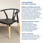Cadeira De Jantar Wishbone Yescasa Preto