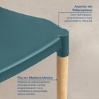 Cadeira De Jantar Wishbone Yescasa Verde Escuro