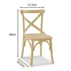 Cadeira De Jantar X Marrom Claro