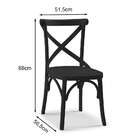 Cadeira De Jantar X Preta