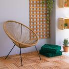 Cadeira De Jardim Acapulco Marrom Clara