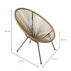 Cadeira De Jardim Acapulco Marrom Clara