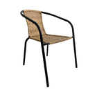 Cadeira de Jardim em Aço e Fibra 72x54cm Bege Interlagos Plicosa