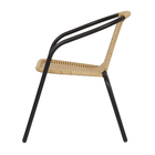 Cadeira de Jardim em Aço e Fibra 72x54cm Bege Plicosa