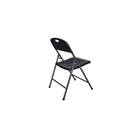 Cadeira de Jardim Aço Pintado Dobrável 79x47x54cm Preta Importada