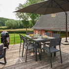 Cadeira de Jardim em Alumínio 85x55cm Cinza Escuro Orion Alpha II Naterial