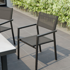 Cadeira de Jardim em Alumínio 85x55cm Cinza Escuro Orion Alpha II Naterial