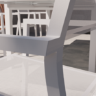 Cadeira de Jardim em Alumínio 85x55cm Off White Orion Alpha II Naterial