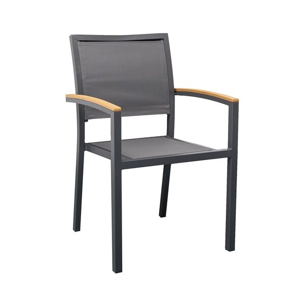 Cadeira De Jardim Em Alumínio Maragogi  Grafite